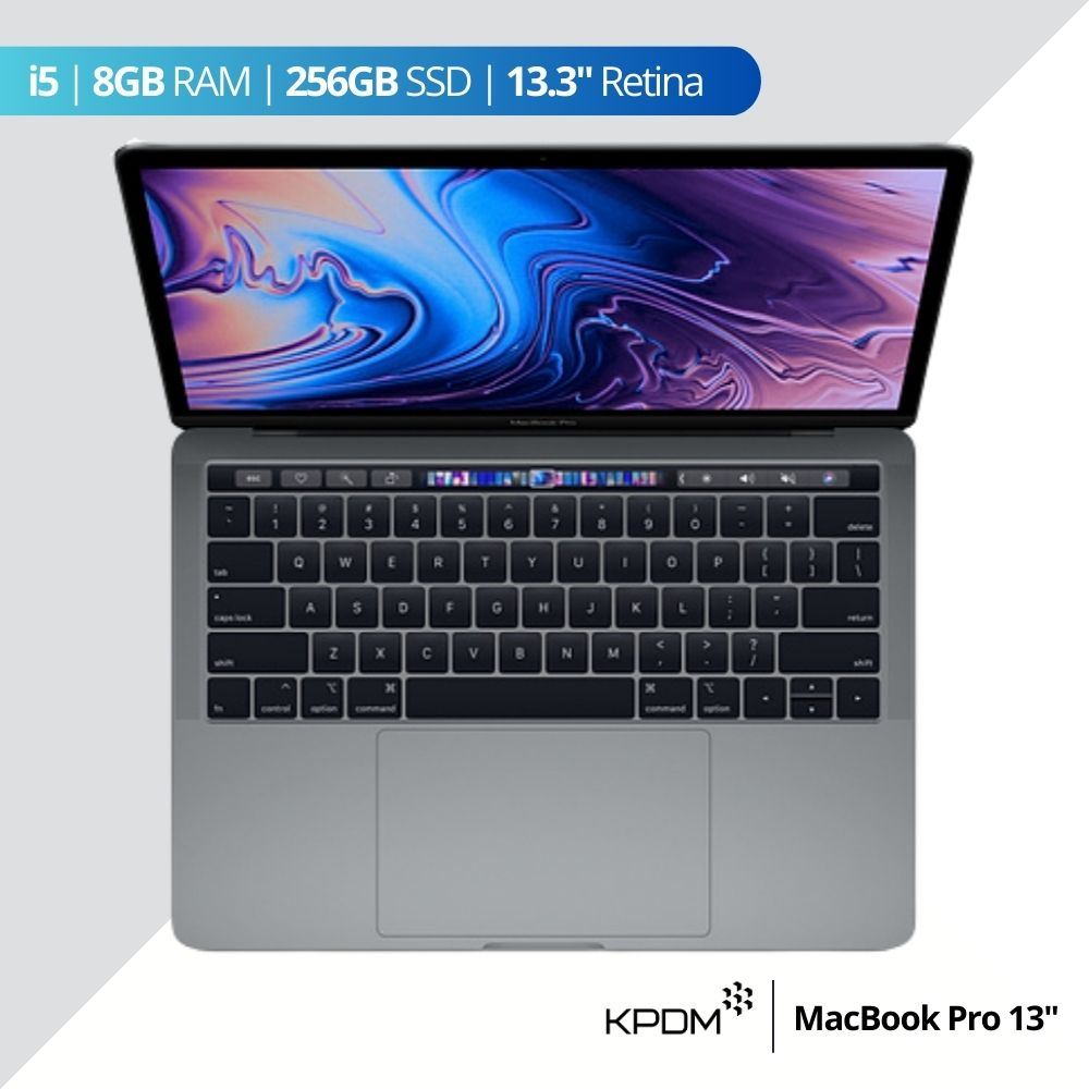 Laptop MacBook Pro 2018 Touch Bar i5 8GB 256GB 13.3" - Gris Espacial - Reacondicionado - Grado A